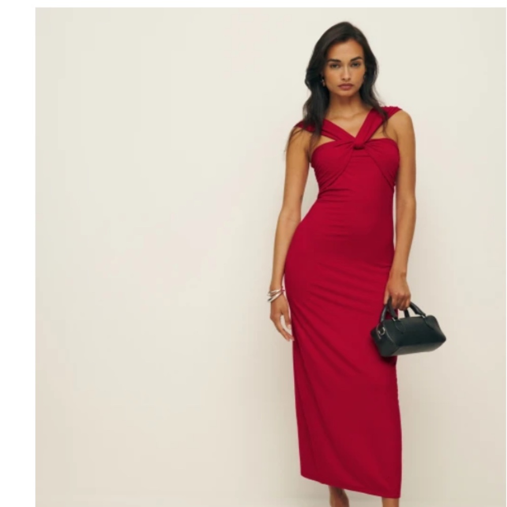 Reformation Emma Knit Dress Mole - Size M